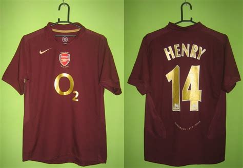 Only Original Football Jersey !: Arsenal Home 05/06 Henry #14 XL Boys