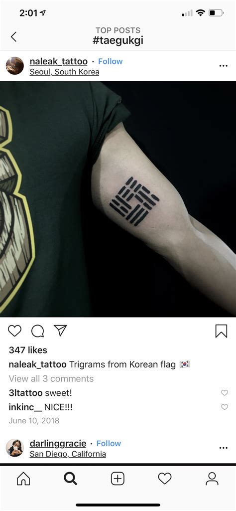 Korean Flag Tattoo