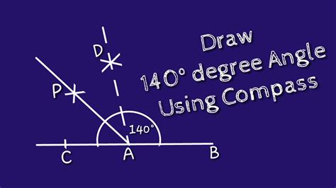 How to draw 140 degree angle with compass. shsirclasses. - YouTube