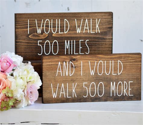 I Would Walk 500 Miles Chair Signs Bride and Groom Signs - Etsy