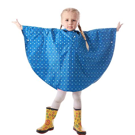 Aliexpress.com : Buy Rain Poncho For Kids Waterproof Rains Coat ...