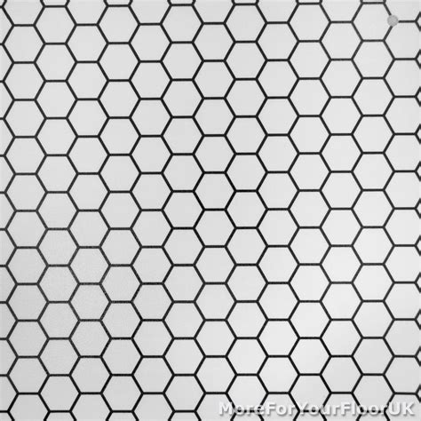 CHEAP Modern Vinyl Flooring, Black & White Hexagon Vinyl, Kitchen Bathroom Hall | Vinyl flooring ...