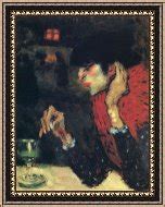 Pablo Picasso The Absinthe Drinker 1901 1 painting - The Absinthe Drinker 1901 1 print for sale