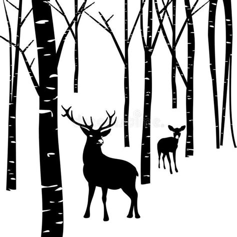 Pin by Deb Twynam on W i n t e r ⛄ | Deer silhouette, Deer wallpaper, Forest background