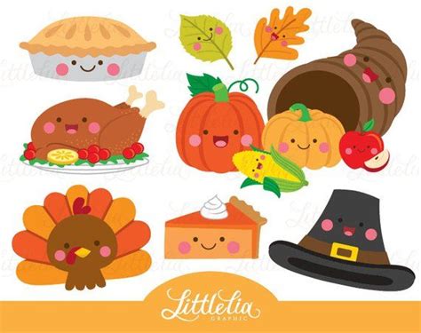 Thanksgiving kawaii - thanksgiving clipart - 16091 | Turkey drawing ...