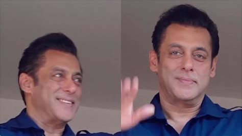 Salman Khan Wishes Eid to Fans Gathered Outside Home; Family Gets ...