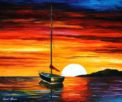 Orange Sunset Painting at PaintingValley.com | Explore collection of Orange Sunset Painting