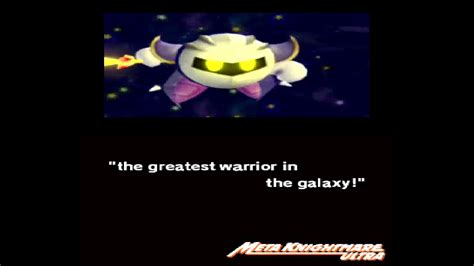 Kirby Super Star Ultra (DS) Meta Knightmare Ultra - Cutscene #9 Meta Knight's Wish to Nova - YouTube