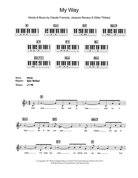 My Way | Sheet Music Direct