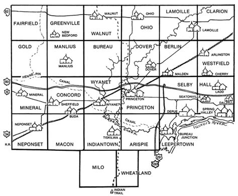 Bureau County Il Map - Billye Sharleen