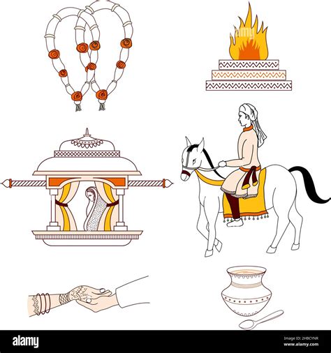 Indian Marriage Mandap Clipart