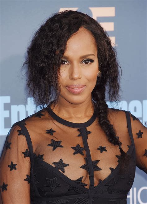 Get Kerry Washington’s Messy Braid From the Critics' Choice Awards | Allure