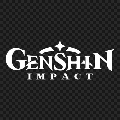 HD White Genshin Impact Game Logo PNG | Citypng