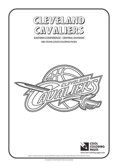 Cool Coloring Pages - NBA Teams Logos / Cleveland Cavaliers logo / Coloring page… | Coloring ...