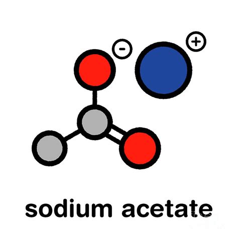 Sodium Acetate Chemical Structure Photograph by Molekuul/science Photo Library - Fine Art America