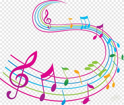 Musical notes illustration, Musical note Drawing Color, music notes ...