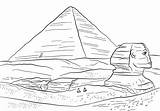Sphinx And Great Pyramid Of Giza coloring page  ColouringPages sketch template