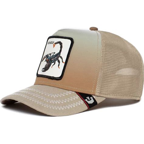 Goorin Bros. Scorpion Deadly Get Over Here The Farm Beige Trucker Hat ...