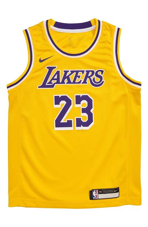Nike NBA Los Angeles Lakers LeBron James Basketball Jersey (Big Boys ...