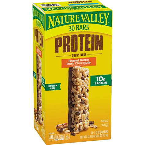 Nature Valley Peanut Butter Dark Chocolate Protein Chewy Bars 30 Ct ...