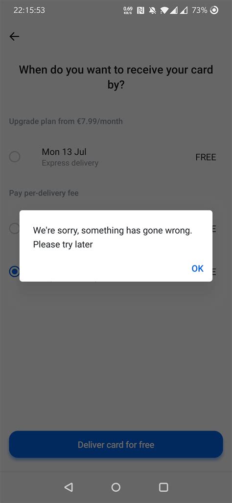 Can't order replacement Revolut card from App : r/Revolut