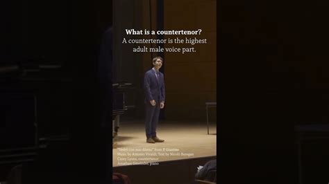 What is a Countertenor? #foryou #music #classicalmusic #opera - YouTube