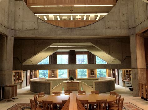 Interior View of the Phillips Exeter Academy Library, Exeter NH, Architect - Louis I. Kahn ...