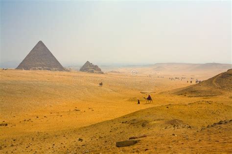 Landscape with pyramids stock photo. Image of mycerinus - 33948646