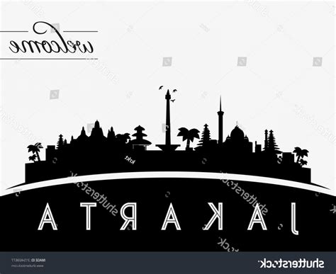 Jakarta Skyline Vector at Vectorified.com | Collection of Jakarta ...