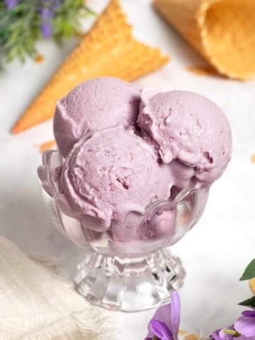 Taro Ice Cream Recipe with Real Taro and Coconut - SugarYums