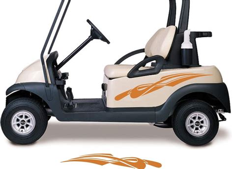 Fit EZGO Club Car Yamaha Flames Golf Cart Go Kart Decals Stickers Auto Truck Racing Graphics ...