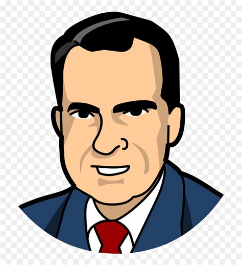 Richard Nixon Brainpop , Png Download - Richard Nixon Cartoon Face, Transparent Png - vhv