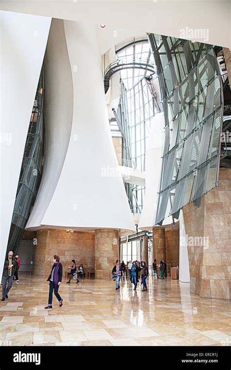 Interior Guggenheim Museum, Bilbao Stock Photo - Alamy