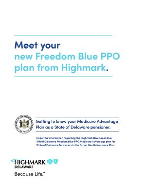 Fillable Online Meet your new Freedom Blue PPO plan from Highmark. Fax Email Print - pdfFiller