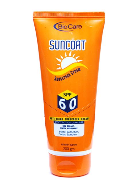 Buy BioCare Suncoat Sunscreen Cream SPF 60 (200 gms) Online @ ₹185 from ShopClues