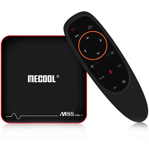 MECOOL M8S PRO W Android TV OS TV Box with Voice Remote Control Amlogic ...