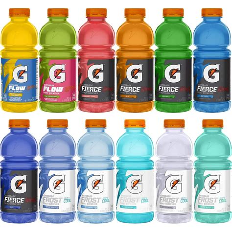 Gatorade Thirst Quencher Sports Drink Variety Pack, 20 oz Bottles, 12 ...