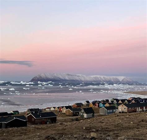 Qaanaaq, Greenland. 77°N. 1200 km / 730 mi above the Arctic Circle ...