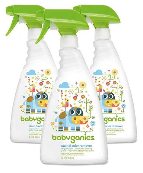 Babyganics Stain and Odor Remover Spray | Fragrance free products, Odor ...