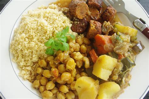 Vegan Cous Cous with Vegan Mergez Sausage Copyright Taymer Mason Gourmet Breakfast, Vegan ...