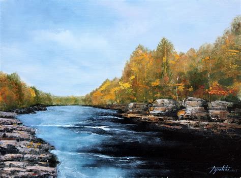 River Streams - Oil Painting - Fine Arts Gallery - Original fine Art Oil Paintings, Watercolor ...