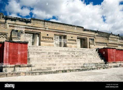 Hall of Columns Zapotec ruins Mitla Oaxaca State Mexico Stock Photo - Alamy