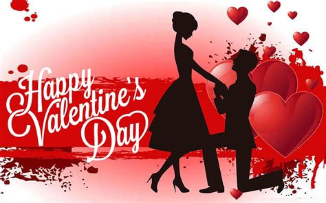 HD wallpaper: Happy Valentines Day Red Heart Love Couple Photos For ...