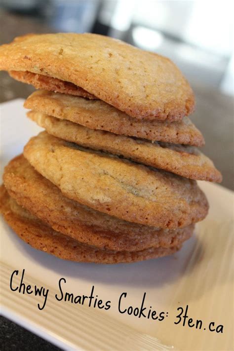 Recipe: Chewy Smarties Cookies - 3ten | How sweet eats, Recipes, Smarties cookies