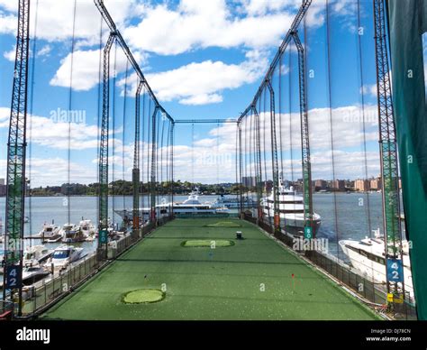 The Golf Club at Chelsea Piers Sports & Entertainment Complex, NYC Stock Photo, Royalty Free ...