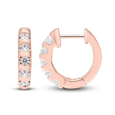 Diamond Earrings 1 ct tw Round 18K Rose Gold | Jared