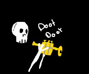 Mr Doot Doot Skeleton - Drawception