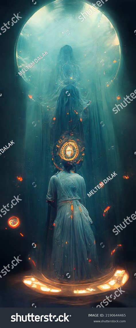 Goddess Illusion Illustration Art Stock Illustration 2190644465 ...