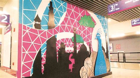 Delhi follows trend as artwork adorns city’s new metro stations | Art-and-culture News - The ...