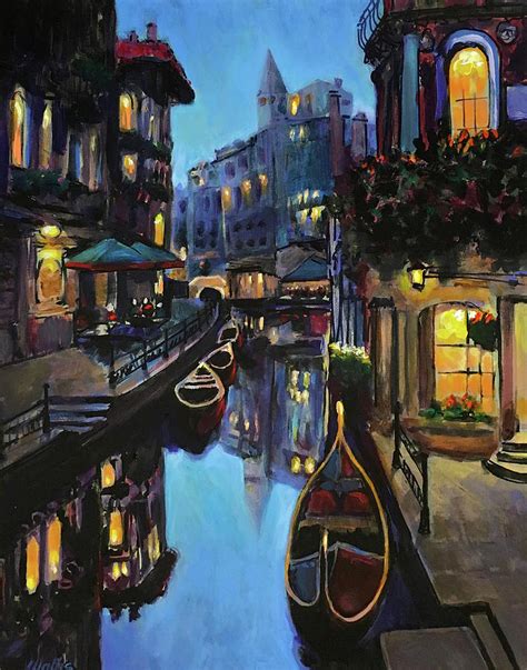 Venice Dusk Painting by Charles Wallis - Fine Art America